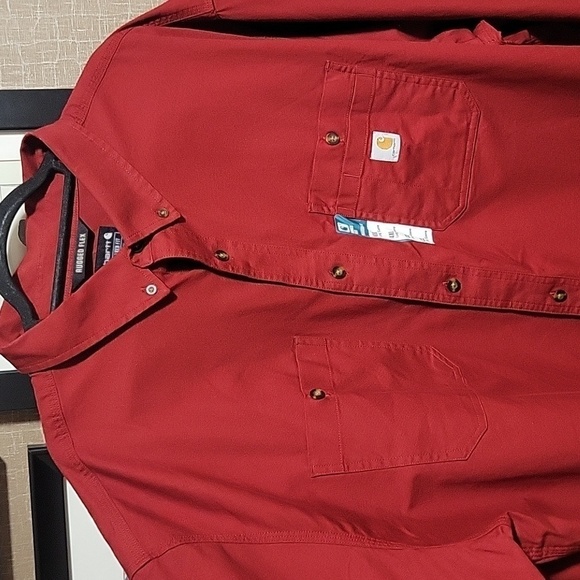 Carhartt Men's Rugged Flex Long Sleeve Work Shirt - Picture 3 of 13